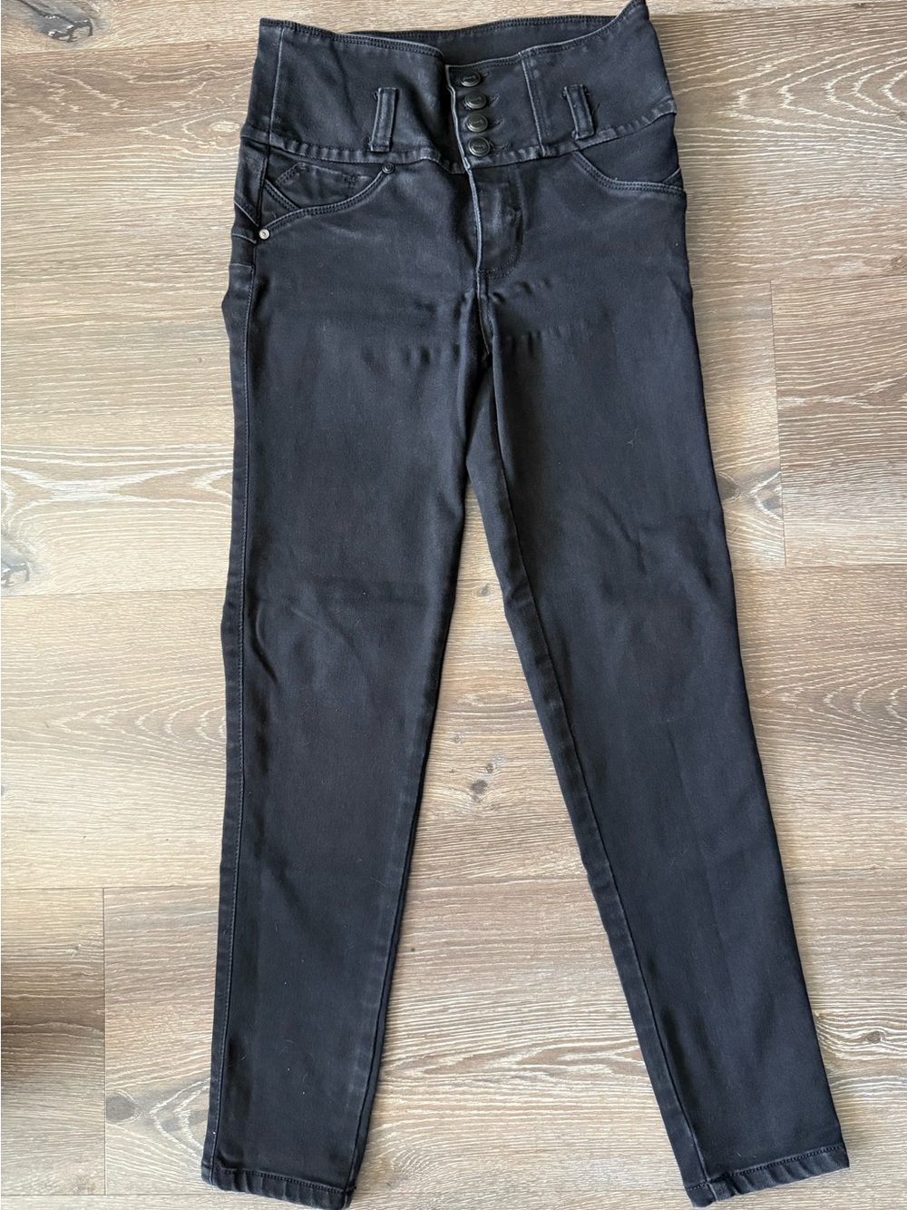 Seven7 Black Skinny High-Waist Jeans